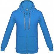 Толстовка с капюшоном на молнии Unit Siverga Heavy, бирюзовая