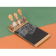 Набор для сыра из бамбука и сланца «Taleggio»