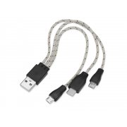 Набор «In motion» с наушниками и зарядным кабелем 3 в 1