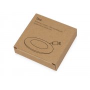 Беспроводное зарядное устройство «Disc» со встроенным кабелем 2 в 1 арт. 590901