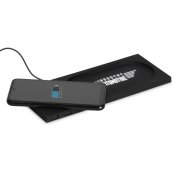 Беспроводное настольное зарядное устройство «Glide» с подсветкой, soft-touch