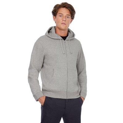 Толстовка мужская Hooded Full Zip серый меланж