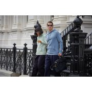 Толстовка с капюшоном унисекс King, темно-синяя