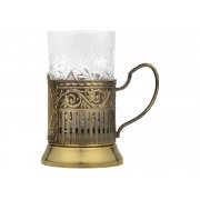 Подстаканник с хрустальным стаканом