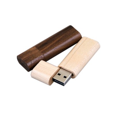 USB 2.0- флешка на 64 Гб эргономичной прямоугольной формы с округленными краями