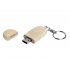 USB 2.0- флешка на 32 Гб овальной формы и колпачком с магнитом