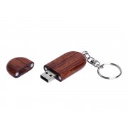 USB 2.0- флешка на 32 Гб овальной формы и колпачком с магнитом арт. 7004.32.01