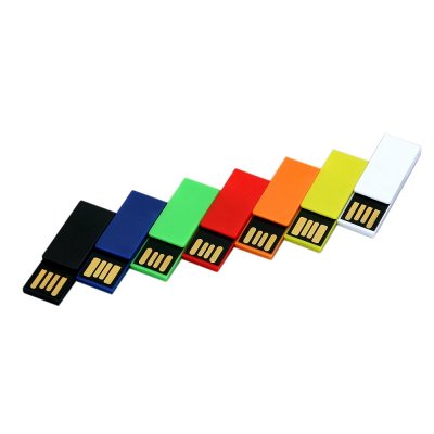 USB 2.0- флешка промо на 64 Гб в виде скрепки