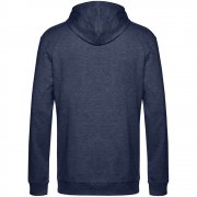 Толстовка с капюшоном унисекс Hoodie, синий меланж