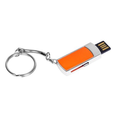 USB 2.0- флешка на 64 Гб с выдвижным механизмом и мини чипом