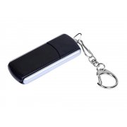 USB 2.0- флешка промо на 32 Гб с прямоугольной формы с выдвижным механизмом