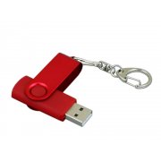 USB 2.0- флешка промо на 64 Гб с поворотным механизмом и однотонным металлическим клипом арт. 6031.64.01