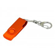 USB 2.0- флешка промо на 32 Гб с поворотным механизмом и однотонным металлическим клипом арт. 6031.32.08