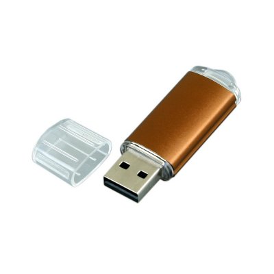 USB 2.0- флешка на 64 Гб с прозрачным колпачком