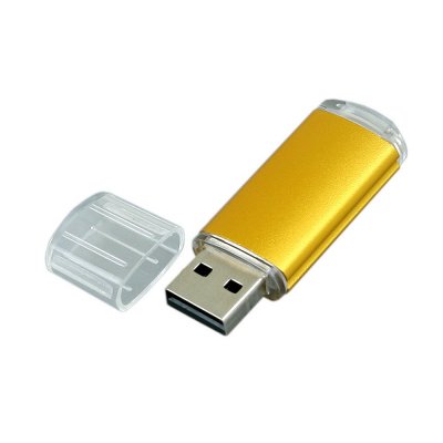 USB 2.0- флешка на 64 Гб с прозрачным колпачком