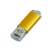 USB 2.0- флешка на 64 Гб с прозрачным колпачком арт. 6018.64.05