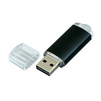 USB 2.0- флешка на 64 Гб с прозрачным колпачком