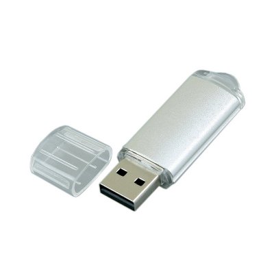 USB 2.0- флешка на 32 Гб с прозрачным колпачком