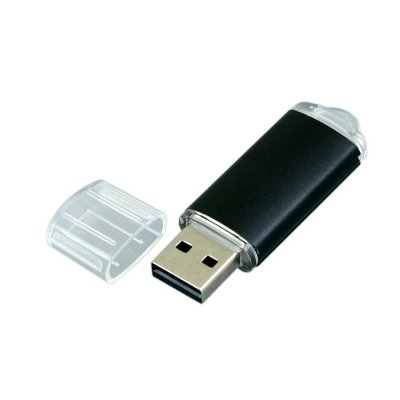 USB 2.0- флешка на 32 Гб с прозрачным колпачком