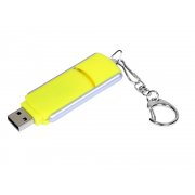 USB 2.0- флешка промо на 16 Гб с прямоугольной формы с выдвижным механизмом арт. 6040.16.04