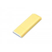 USB 2.0- флешка на 16 Гб с оригинальным двухцветным корпусом