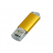 USB 2.0- флешка на 16 Гб с прозрачным колпачком
