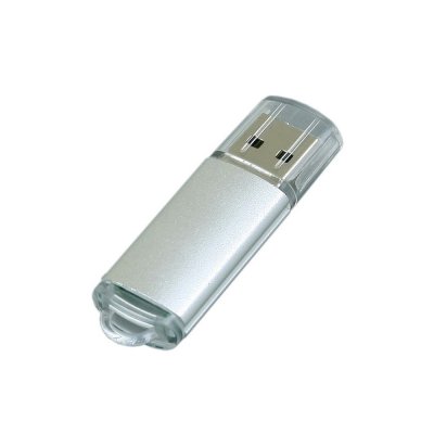 USB 2.0- флешка на 16 Гб с прозрачным колпачком