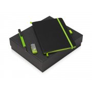 Подарочный набор «Q-edge» с флешкой, ручкой-подставкой и блокнотом А5