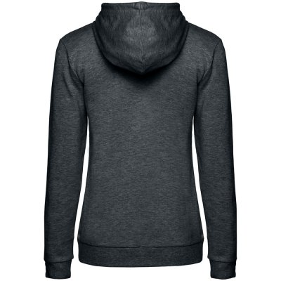 Толстовка с капюшоном женская Hoodie, серый меланж (антрацит)