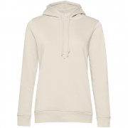 Толстовка с капюшоном женская BNC Organic, молочно-белая