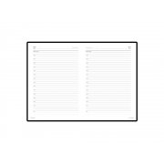 Ежедневник недатированный А5 «Sidney Nebraska» с серебряным срезом