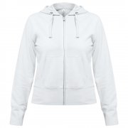 Толстовка женская Hooded Full Zip белая