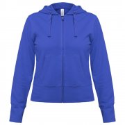 Толстовка женская Hooded Full Zip ярко-синяя