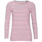 Футболка женская MARINE WOMEN, белая с красным арт. 01403987