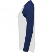 Футболка женская с длинным рукавом Milky LSL, белая с темно-синим арт. 02943904