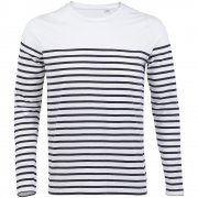 Футболка мужская с длинным рукавом Matelot LSL Men, белая с синим арт. 03099904