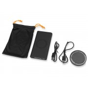 Набор из внешнего аккумулятора и беспроводной зарядки «Force», 8000 mAh