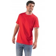 Футболка мужская с контрастной отделкой MADISON 170, красный/белый арт. 1834.50