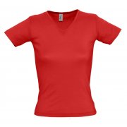 Футболка женская LADY 220 с V-обр. вырезом, красная арт. 1874.50