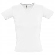 Футболка женская LADY 220 с V-обр. вырезом, белая арт. 1874.60