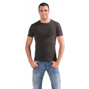 Футболка стретч мужская MILANO 190 темно-коричневая (шоколад) арт. 4380.59