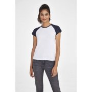 Футболка женская MILKY 150, белая с оранжевым арт. 4381.62