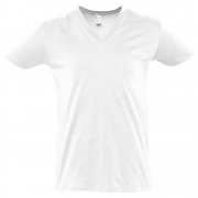 Футболка мужская MASTER 150 с глубоким V-обр. вырезом, белая арт. 4796.60