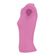 Футболка женская с оригинальным V-обр. вырезом MINT 170, розовая орхидея