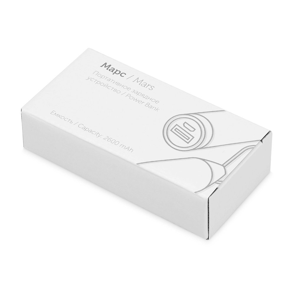 Внешний аккумулятор «Марс» с карабином, 2600 mAh арт. 392420 Внешний аккумулятор «Марс» с карабином, 2600 mAh арт. 392420