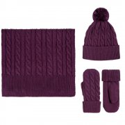 Шапка Heat Trick, баклажановая арт. 12875.74