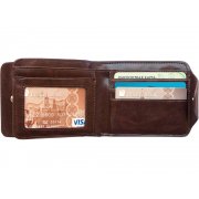 Набор «Галеон»: портмоне, визитница, лупа, ручка шариковая