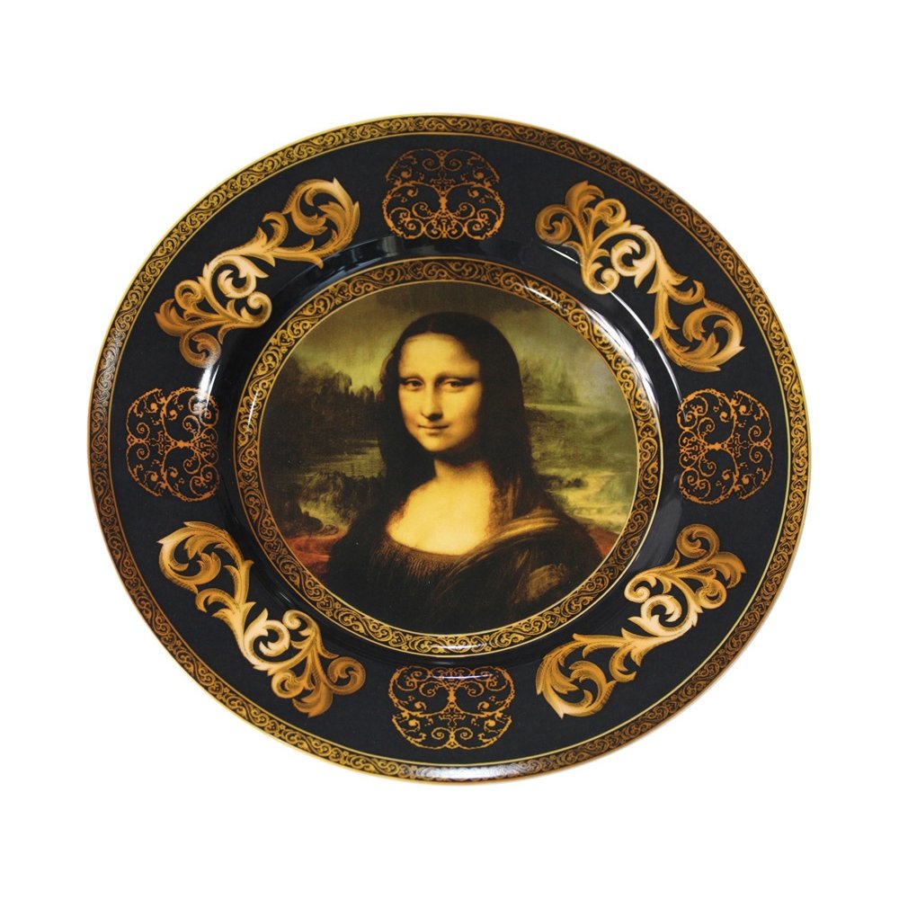 Подарочный набор «Мона Лиза»: блюдо для сладостей, две кружки арт. 827501 Подарочный набор «Мона Лиза»: блюдо для сладостей, две кружки арт. 827501