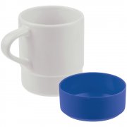 Кружка с силиконовой подставкой Protege , синяя арт. 12892.40 Кружка с силиконовой подставкой Protege , синяя арт. 12892.40