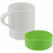 Кружка с силиконовой подставкой Protege, зеленое яблоко арт. 12892.91 Кружка с силиконовой подставкой Protege, зеленое яблоко арт. 12892.91